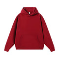 Men's 100% Cotton Hooded Sweatshirts Autumns' Timeless Fashion Essential Plain Dyed Lined Design Knitted Weaving Method Solid