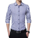 Wholesale Latest Design Autumn Formal Mens Dress Shirt Casual Men Long Sleeve Solid Striped Style Men's Shirts