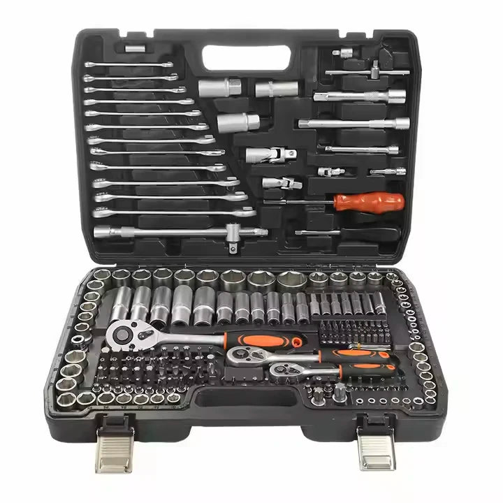 216pcs Portable Car Mechanic Tool Kit Hand Combination Tool Set Screwdriver Wrench Bits Kits