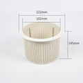 Swimming Pool Equipment Plastic Filter Basket for Skimmer White
