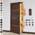 Foshan Yohome Interior Wood Door Fireproof Certified Apartment Project Modern 30 Minutes Fire Rated Wooden Door