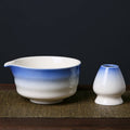 Japanese Ceramic Matcha Tea Tools Set Hand-painted Handmade Matcha Chawan Bowl Completely Handmade Bowl  With Mouth