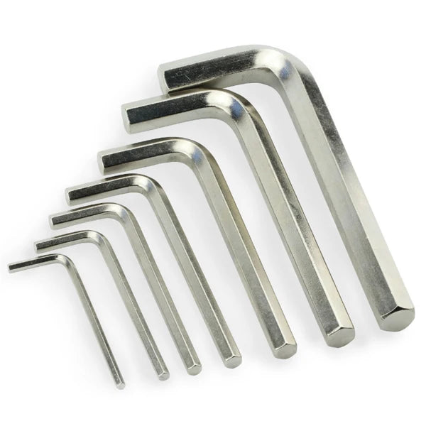 Manufacturing Vendor Metric Allen Wrench Key Nickel Plated Anticorrosion 3mm 4mm 5mm 6mm 10mm 12mm Allen Key