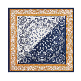 90*90CM Summer New Colored Square Scarf Waist Drum Flower Printed Fashion Muslim Scarf Wholesale