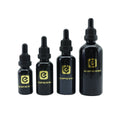 Custom Oil Dropper Bottle 5ml 10ml 15ml 20ml 30ml 50ml 100ml Black Glass Bottle with Dropper Lid