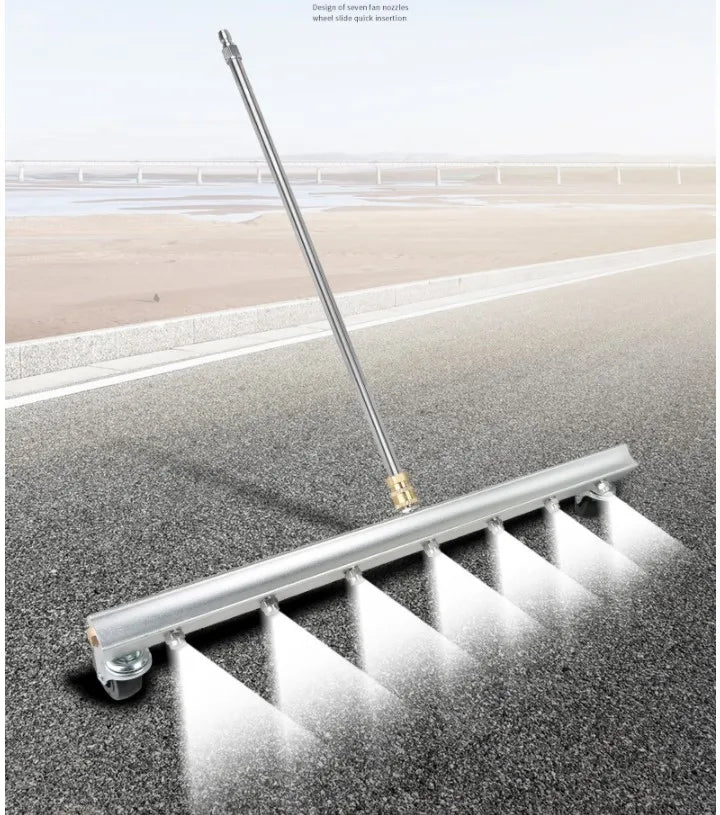 High Pressure Washer Undercarriage Cleaner 7 Nozzle Road Cleaning Tool