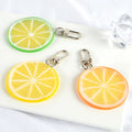 Cute Lemon Keychain 3D Rubber Artificial Food Key Chain Bag Pendant Custom Pvc Keychain