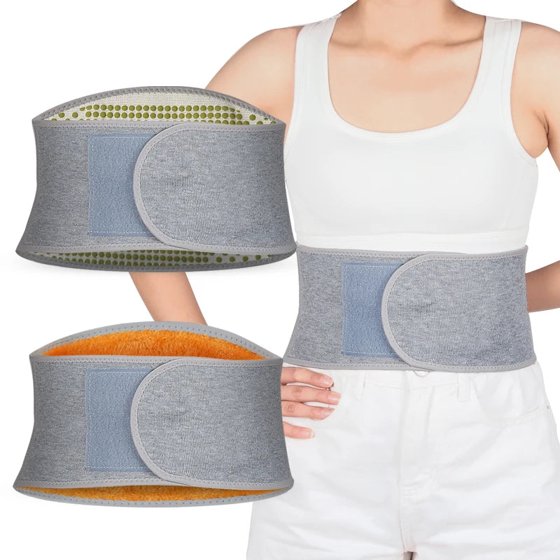 Thicken Thermal Waist Warmer Lumbar Support Belt Cozy Warm Abdominal Protector Stomach Body Wrap Band Back Brace