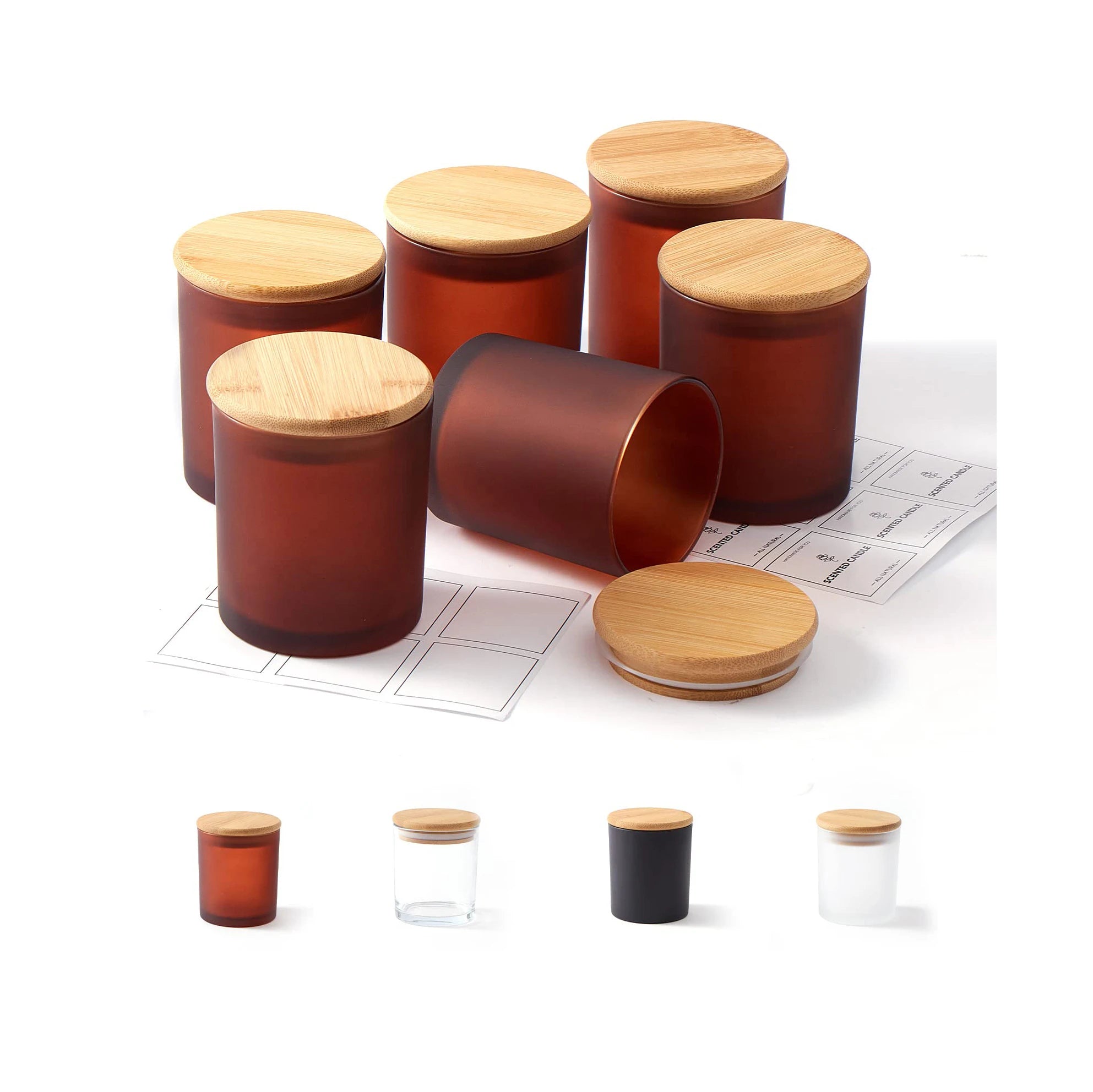 Factory Wholesale Candle jar glass bottle Customize Diy Candle jar Making Kit Candle