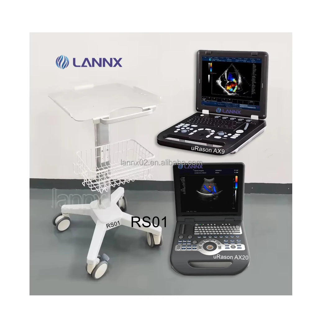 LANNX RS01 Hospital Use Multi-Functional Diagnostic Ultrasound Trolley Electrocardiogram Mobile Trolley Clinic Cart