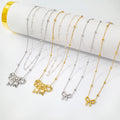 Fashion Stainless Steel Jewellery Wholesale 18K Gold Plated Pearl Bowknot Accessories Ladies Necklace Bijoux En Acier Inoxydable