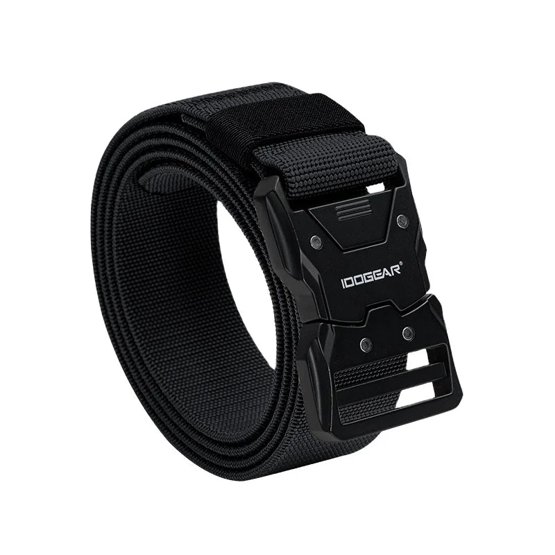IDOGEAR New 1.5" Quick Release Elastic Belt Hunting Nylon Duty Belt Heavy Duty Tactical Belt