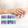 2026 New Colorful French Waterproof Heart Nail Art Decal 2D Nail Polish Stickers Christmas Wraps