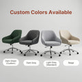 Modern Executive Office Chair Fabric Ergonomic Swivel with Metal Base Revolving Mesh Style for Computer Use