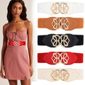 Designer Retro Belt for Women Simple and Versatile PU Plus Size Wide Belts with Alloy Buckle Fashion Accessory
