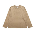 Autumn Heavy Weight 300gsm Solid Color Men's Long Sleeve T-shirt 100% Cotton Bottoming Shirt for Men