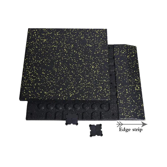 500*500/1000*1000mm Square Gym Rubber Floor Mats Tiles for Fitness