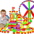 Safety Certified ABS Plastic Educational Construction Toy Building Blocks 180pcs Set-Modern Buildings Theme for Kids