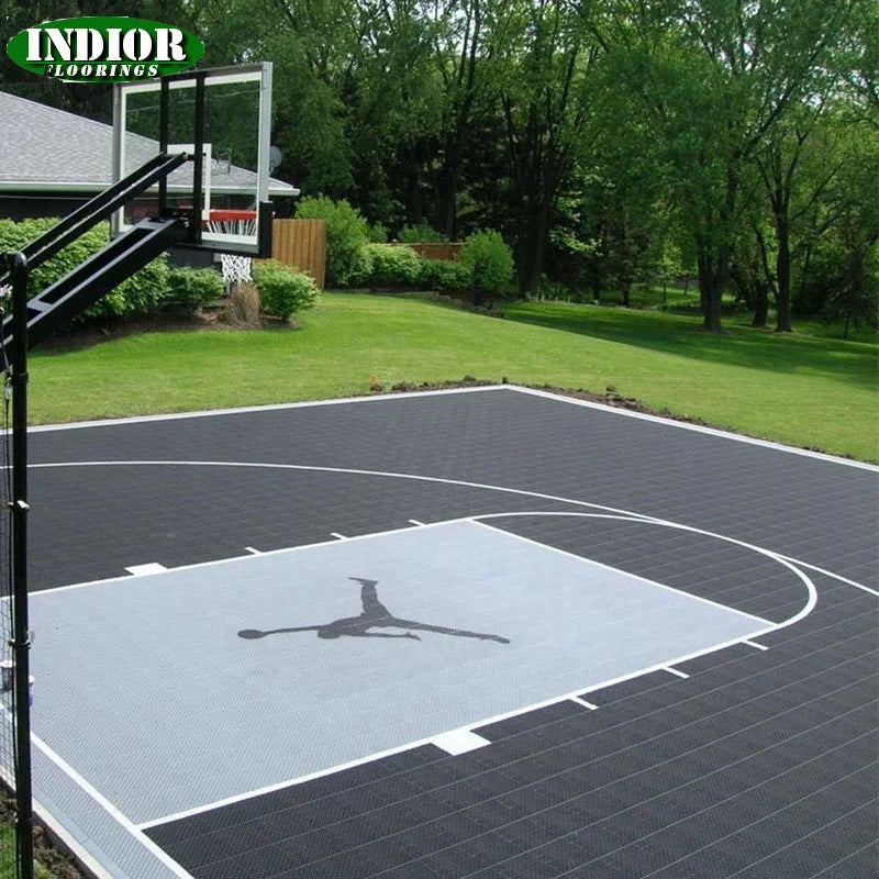 Outdoor Crossfit Tennis Court 3X3 Standard Basketball Interlocking PP Tiles Anti-Slip for Hotels and Schools for Saudi Arabia