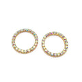 Clear Buckle Bikini Crystal Round Buckle Rhinestone Sewing Bikini Connectors for Swimming Wear