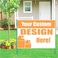 Wholesale Custom Made Shape Printing PP Material Corrugated Plastic Sign Board Coroplast Yard Signs with H-Stakes