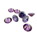 Round Moissanite Custom Shape Size Factory Sourced Moissanite Bare Stone Red Blue Green Purple Black Complete