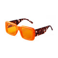 STORY STY28568 UV400 Color Oversized Custom Logo Sun Glasses Square Frame Leopard Print Mirror Leg Sunglasses Women