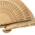 Ready Wedding Favors Folding Nature Wood Hand Fan Customized Bride and Groom Names on Wood Hand Fan