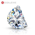 GIGAJEWE White D Color Half Moon Cut VVS1 Special Cut Moissanite Lab Grown Gemstone  for Jewelry Making