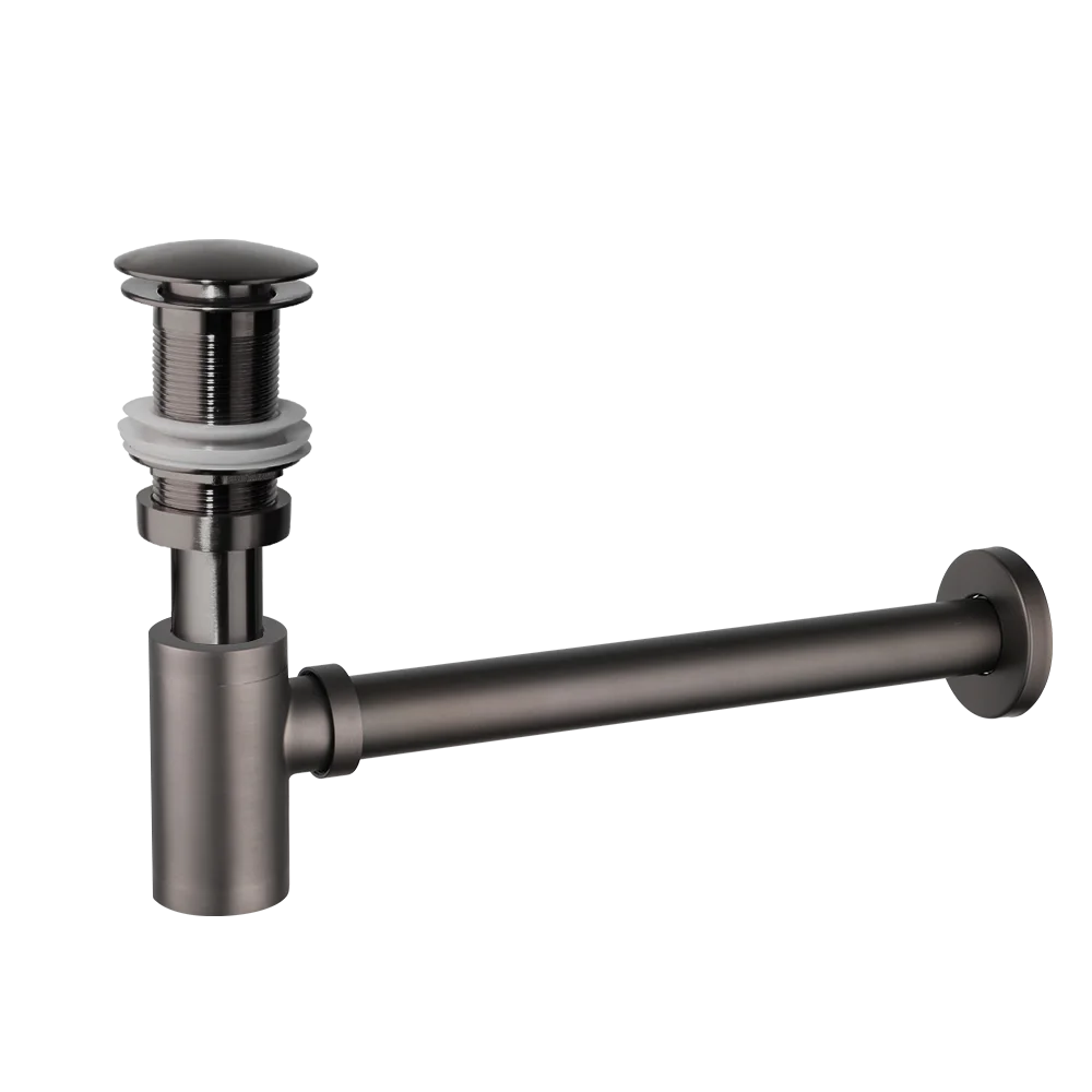 JIENI Modern Design Wall Drain Down Pipe G1 1/4 Bottle Trap Wash Basin Siphon for Hotel Bathroom