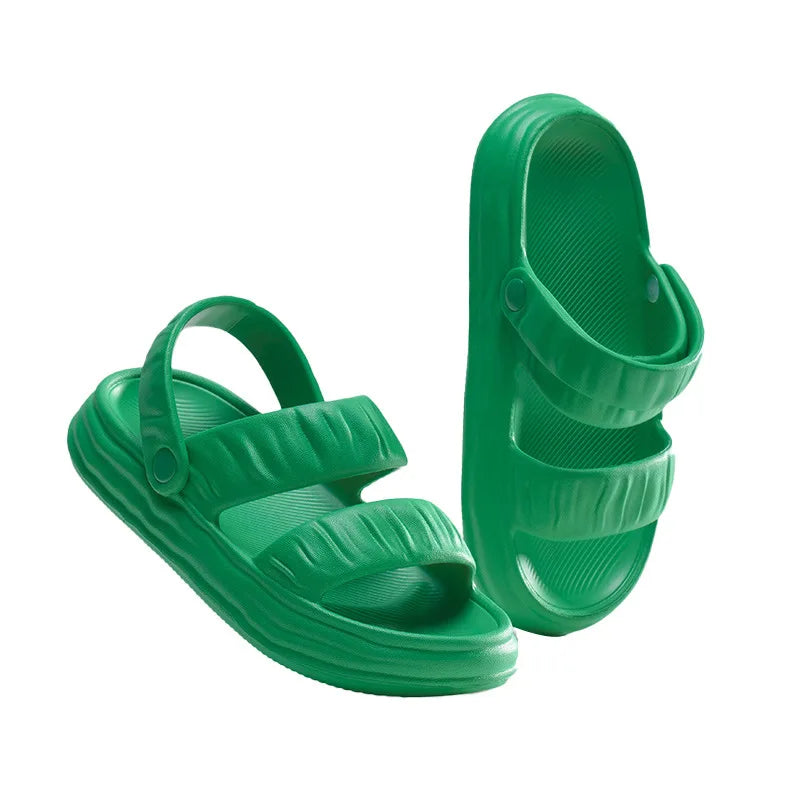 2022 Summer New Fashion Cool slippers Female  Anti-skid Thick Soles slippers Eva Household slippers Wholesale