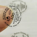 Custom Logo Design Waterproof Environmental Vinyl Cosmetic Bottle Packaging Adhesive Transparent Circle Label