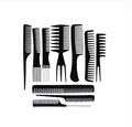 YUE Explosion Style Simple New 10-piece Hairdressing Comb Hairdressing Comb Combination Set Barber Shop  Hairdressing Comb