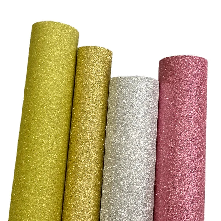 High Quality Self Adhesive Glitter Paper Sticker Shimmer Vinyl Sticker in Customized logo