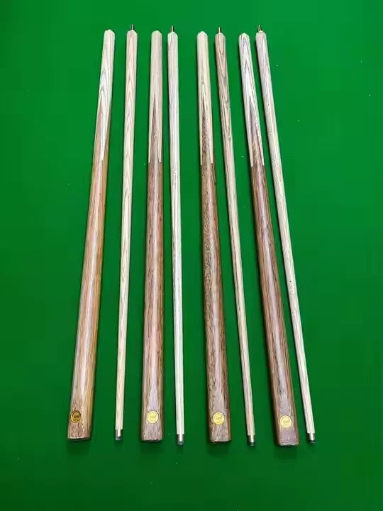 Wholesale Billiard Cue 1/2 Split Ash Shaft 57 Inches Walnut Billiard Pool Snooker Cue With 10mm Tip