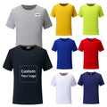 Custom Sublimation Logo 100% Mercerized Cotton Men's T-shirts Quick Dry Breathable Corporate Teamwear Group Uniform Tee Shirts