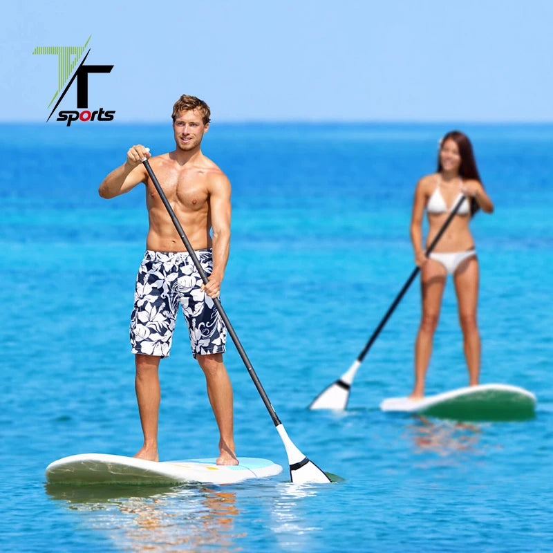 TTSPORTS PVC Inflatable Stand up Paddle Board with Premium SUP Accessories & Carry Bag