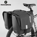 ROCKBROS Bicycle Rear Rack Bilateral Camel Bag 30L Large Capacity Waterproof Reflective Strips Hidden Zipper Bicycle Pannier Bag