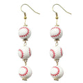 Baseball Fan Jewelry Gifts Sports Ball Shape Dangle Earrings Baseball Bat Drop Earrings for Women Girls 3D Baseball Earrings