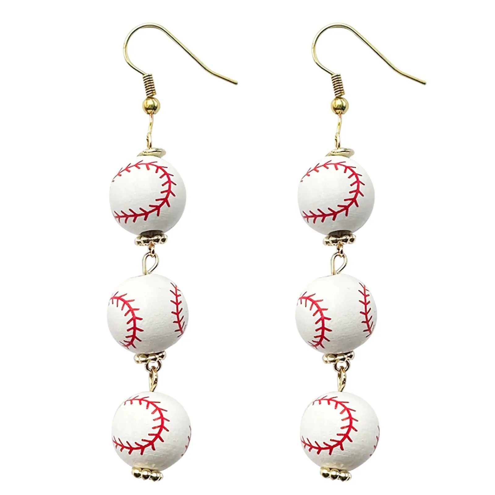 Baseball Fan Jewelry Gifts Sports Ball Shape Dangle Earrings Baseball Bat Drop Earrings for Women Girls 3D Baseball Earrings