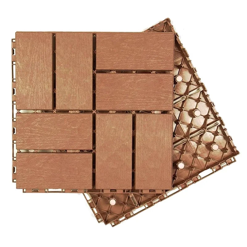 Waterproof Balcony Decking Interlocking Outdoor Patio Tiles for Balcony Flooring Easy-to-Install Design