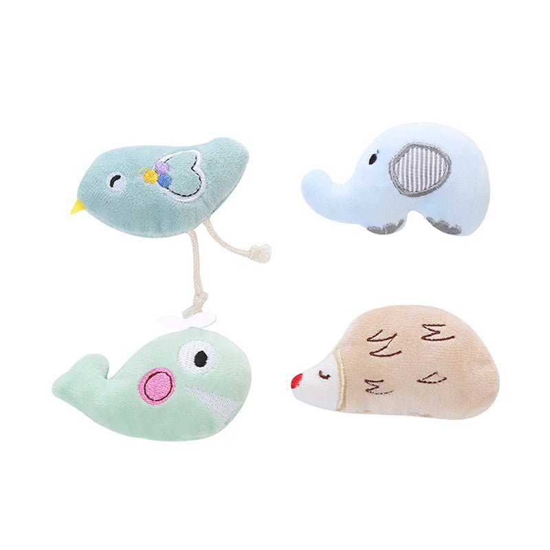 New Style in Stock Cute Funny Whale Bird Plush Catnip Cat Toy