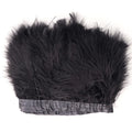 Wholesale 6-8 Inch Multi-Colored Turkey Feather Fringe Trim Dyed Fluffy Turkey Decorative Trim