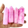 Wholesale Natural Reiki Gemstone Crystal Folk Crafts Wedding Souvenirs Guests Healing pink Aragonite Crystal Point