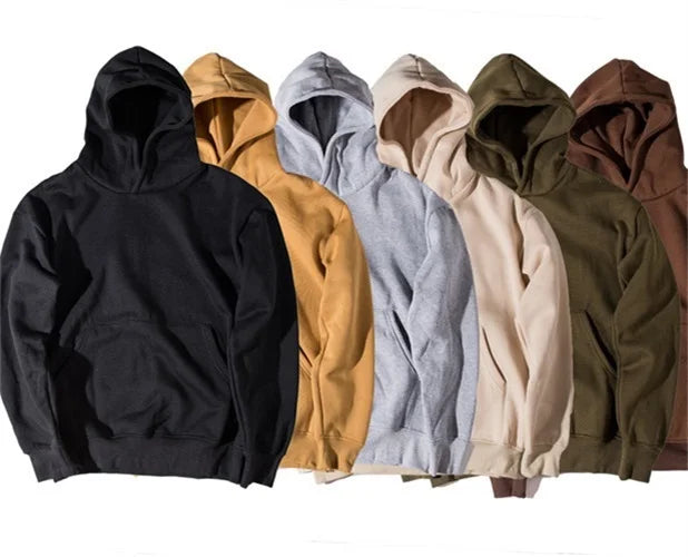 Yali Streetwear 500gsm Heavyweight Oversized Hoodie Fleece Cotton Hoodie Plain No String Men Plain Hoodies in Bulk