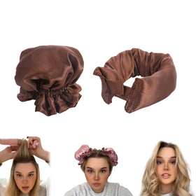Factory Wholesale Cheap Lazy Satin Cap Portable Hair BUN BONS Set Heatless Hair Curler
