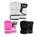 Custom Logo Durable Leather Adult Youth Kids Muay Thai MMA Training Half Finger Boxing Gloves