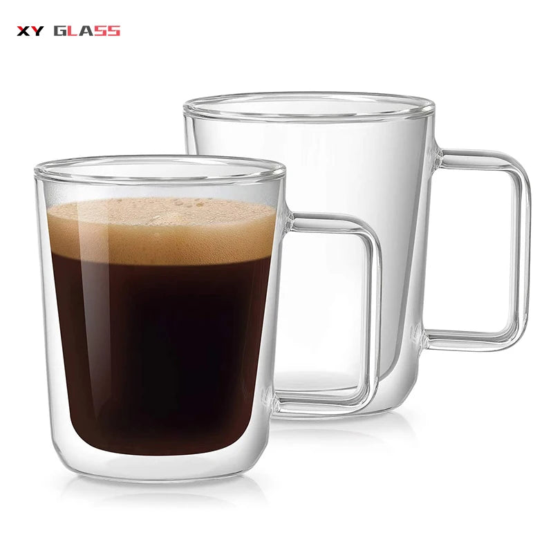 Classical Modern Simple Style Borosilicate Frosted Frozen Glass Coffee Beer Mug