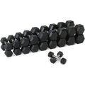10kg Gym Power Training Equipment Rubber Coated Stainless Steel Weights in Lbs Hex Dumbbells Sets 40kg Home Use