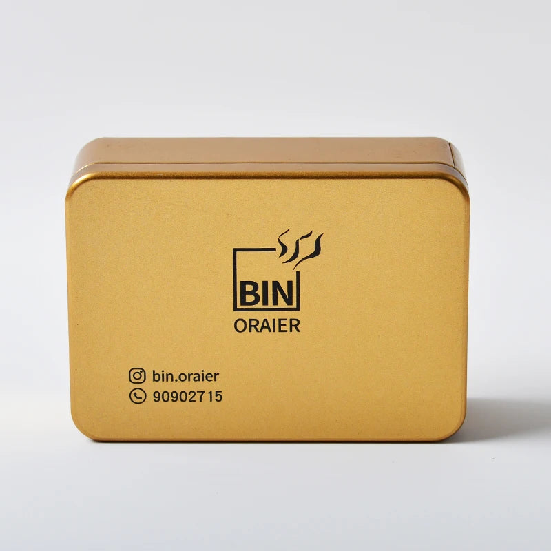 Wholesale 14*10*4.5cm Custom Gold Rectangular Metal Tin Box for Candy Chocolate Packaging MegaBDM